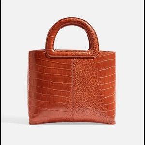 Topshop Tia faux croc bag